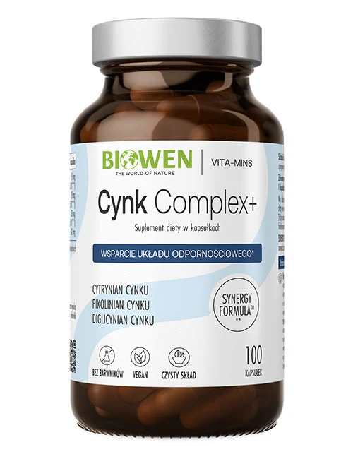 Biowen Zinc Complex+ capsules, jar